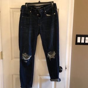Boyfriend distressed jeans